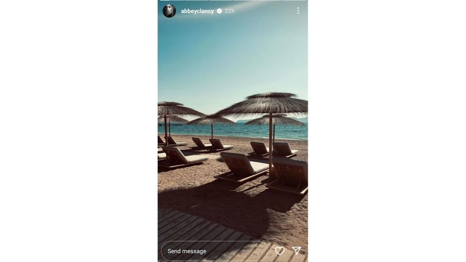 photo of sunbeds on beach