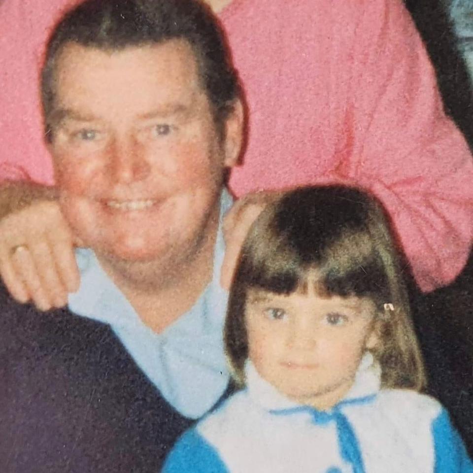 Childhood photo of Miranda Kerr and grandfather Peter