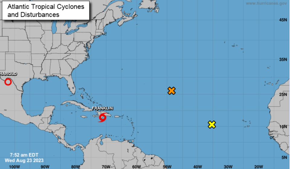A record number of tropical storms and disturbances have formed in the last 39 hours (National Hurricane Center)