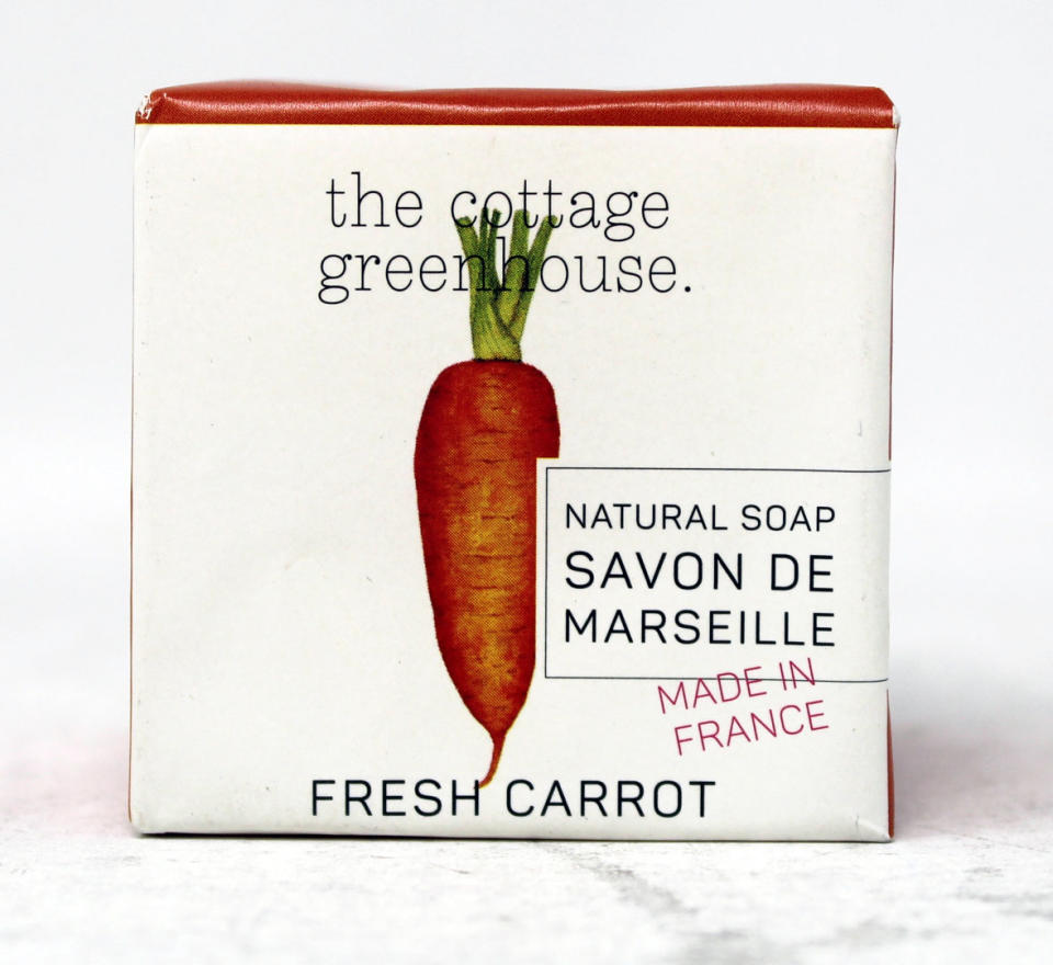 <p><a href="https://go.redirectingat.com?id=74968X1596630&url=https%3A%2F%2Fwww.walmart.com%2Fip%2FThe-Cottage-Greenhouse-Fresh-Soap-Carrot-3-5-oz-Soap%2F312232395&sref=https%3A%2F%2Fwww.goodhousekeeping.com%2Fholidays%2Feaster-ideas%2Fg5086%2Feaster-gifts-for-adults%2F" rel="nofollow noopener" target="_blank" data-ylk="slk:Shop Now;elm:context_link;itc:0;sec:content-canvas" class="link ">Shop Now</a></p><p>Fresh Carrot Soap</p><p>walmart.com</p><p>$9.75</p>