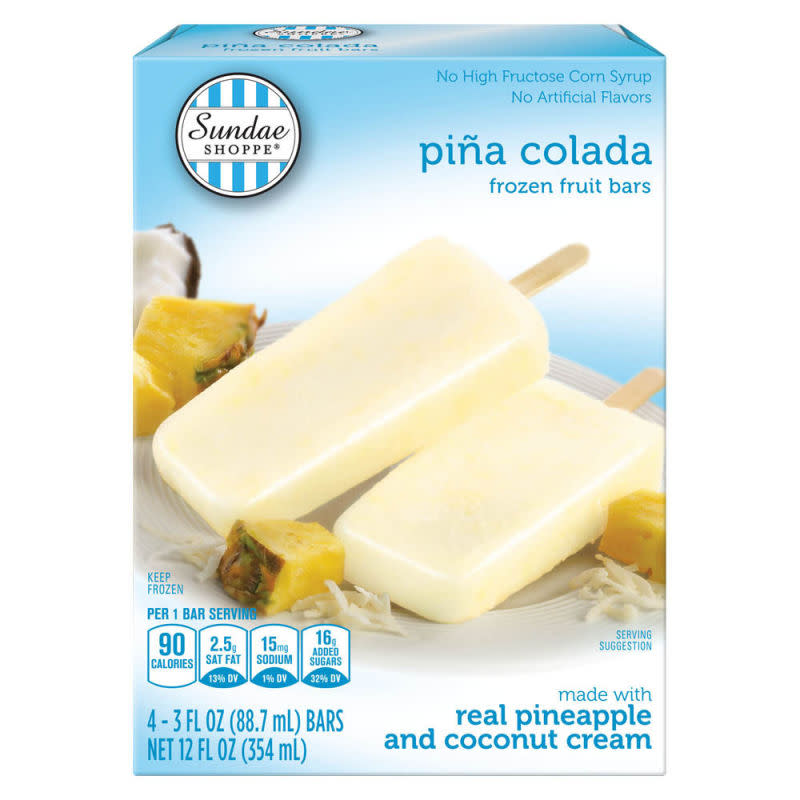 Sundae Shoppe Pina Colada Fruit Bars<p>Aldi</p>