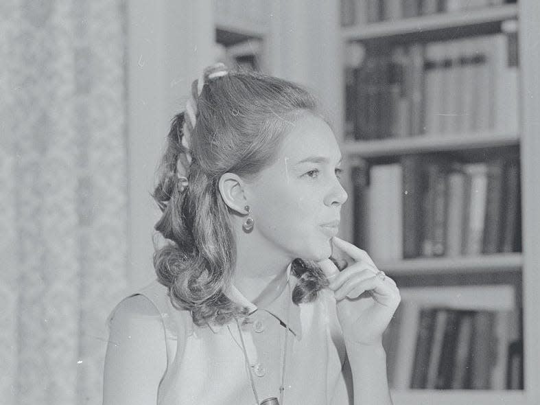 Julie Nixon at the White House in 1969