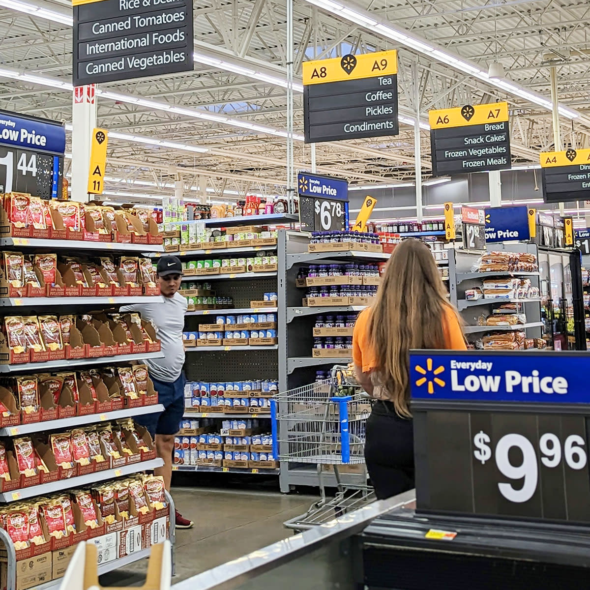 walmart customers in store