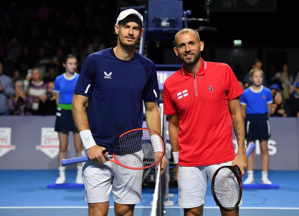 Partners: British duo Andy Murray and Dan Evans will team up for the French Open doubles (Getty Images for Battle of the Brits)
