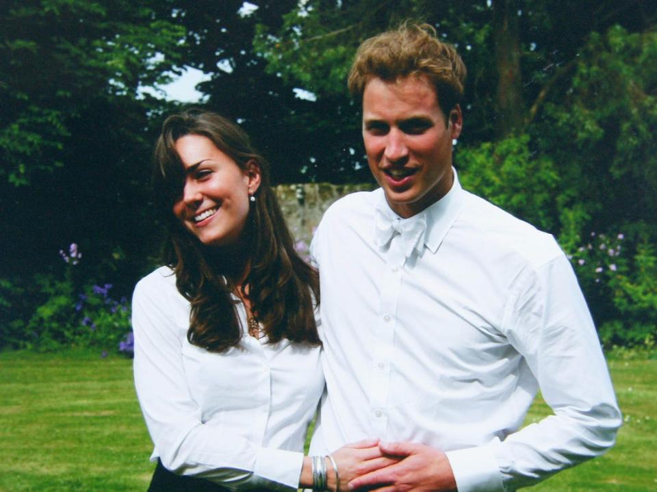 Kate Middleton and Prince William at university.