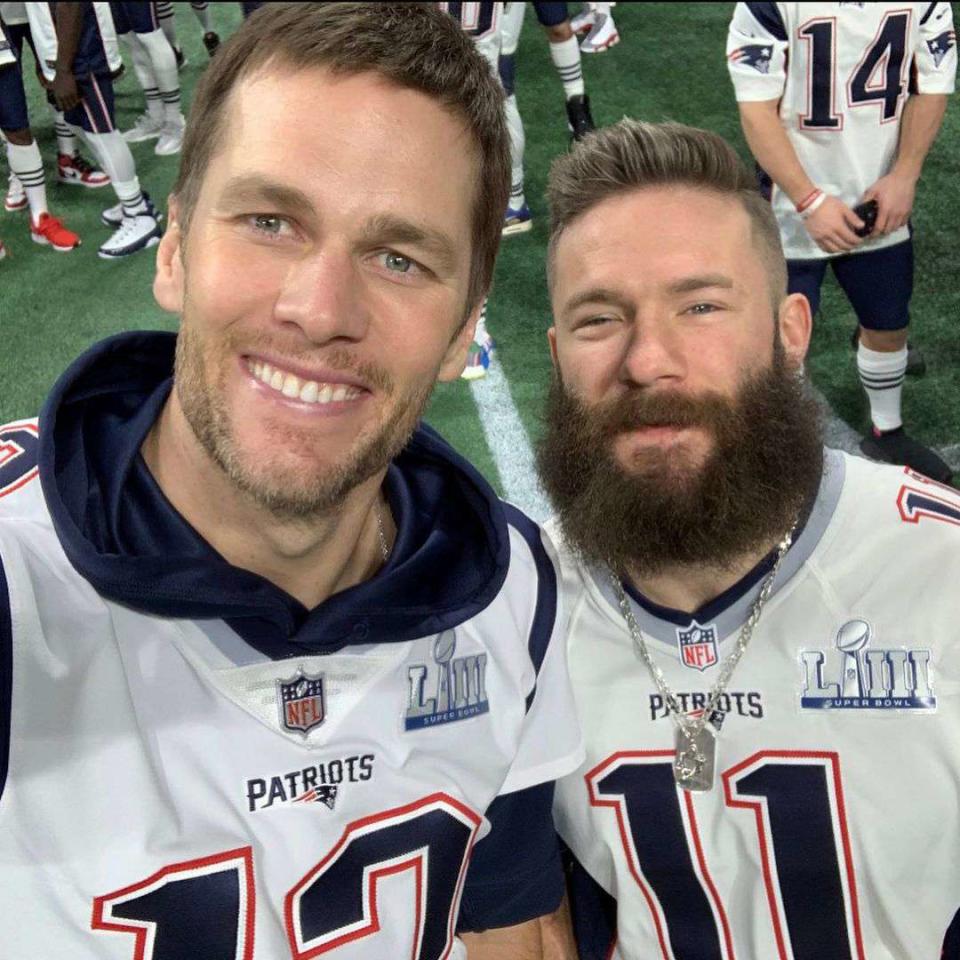 Tom Brady and Julian Edelman