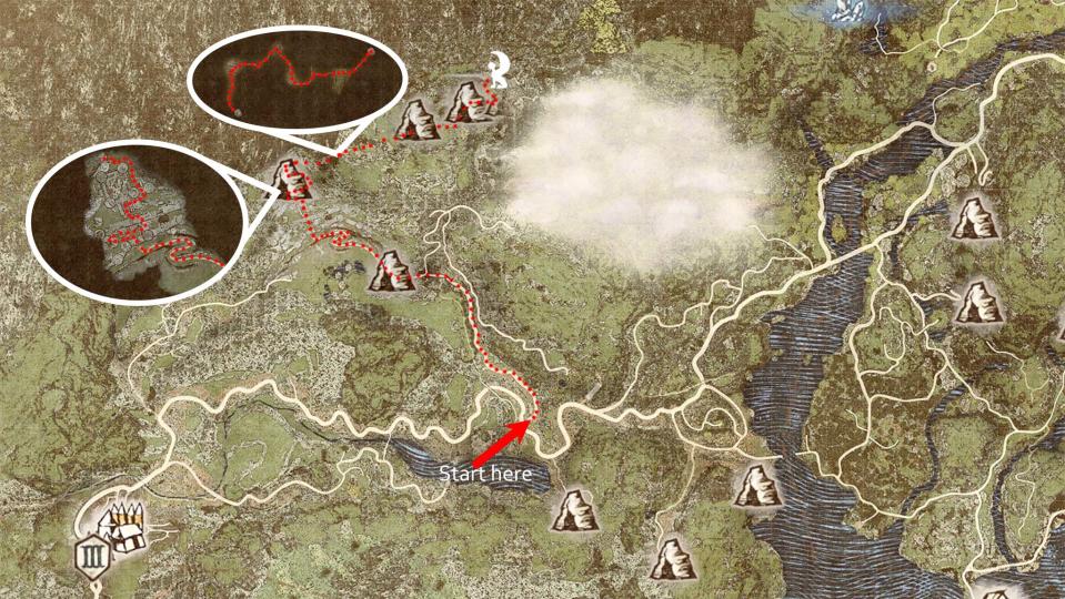 Dragon's Dogma 2 path to the Sphinx.