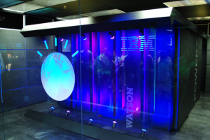 IBM's Watson computer beat human champions at Jeopardy! Courtesy of Clockready via Wikimedia Commons.