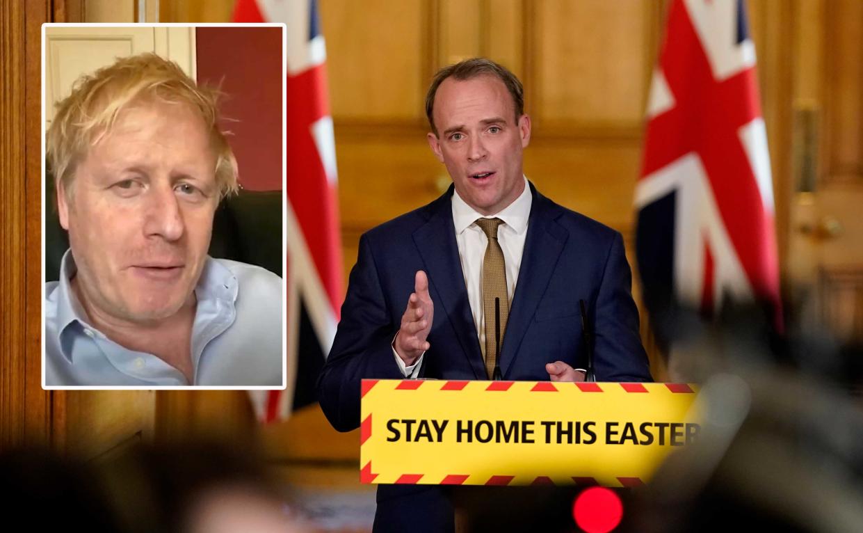 Dominic Raab is deputising for Boris Johnson in government decision making.