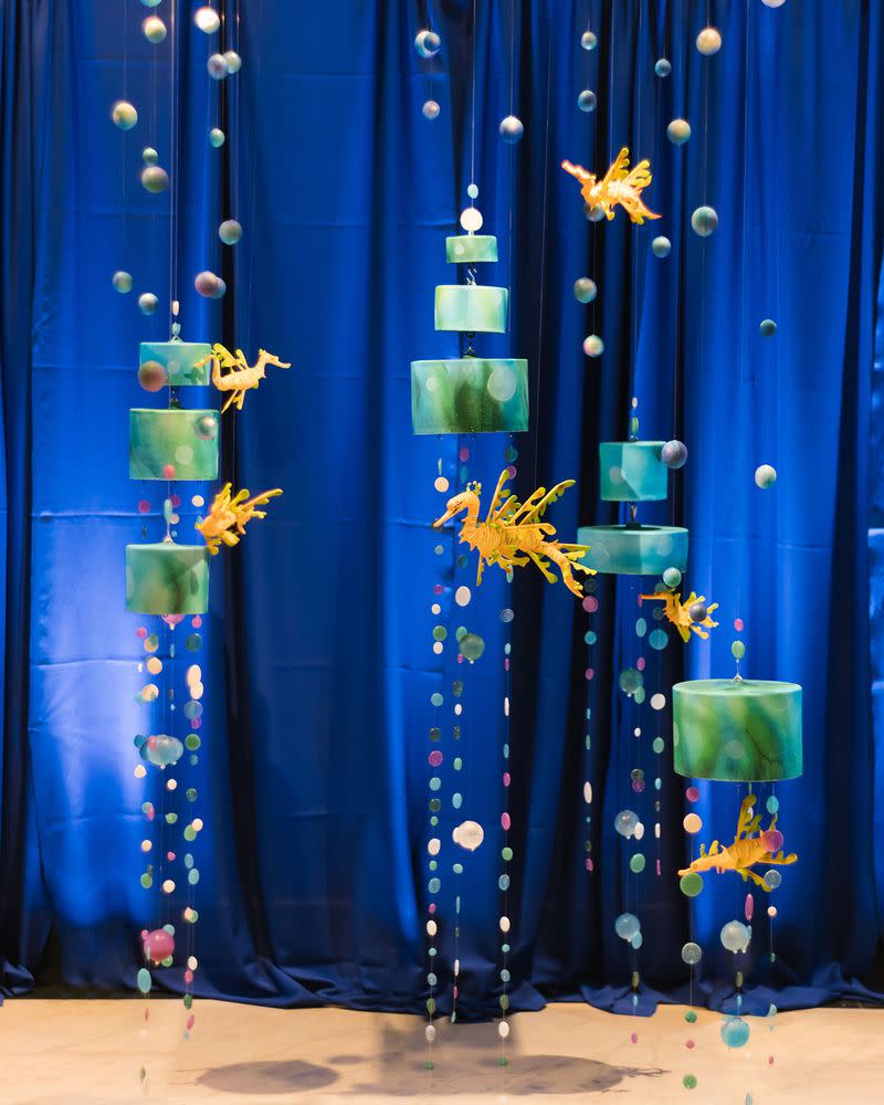 Duff Goldman's cake at his wedding | Amy and Stuart Photography via Martha Stewart Weddings