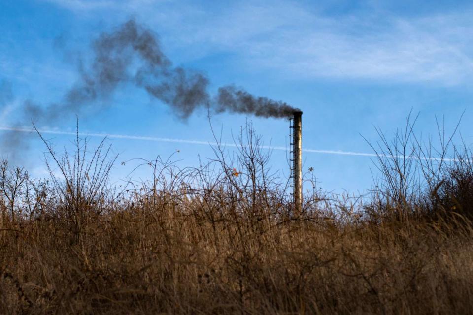<p>Getty</p> Stock image of smoke polluting the air.