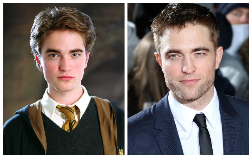 Robert Pattinson in Harry Potter and Robert Pattinson in 2017 - Credit: Film Stills (L); Richard GOLDSCHMIDT/NEWZULU/Alam​y Live News (R)