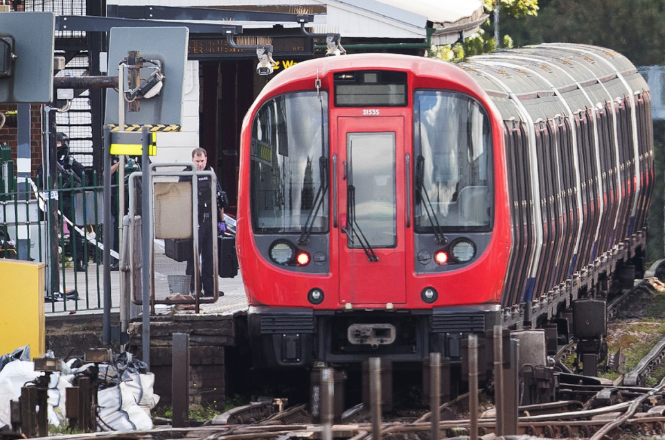 The terror attack occurred at Parsons Green station (Picture: REX)