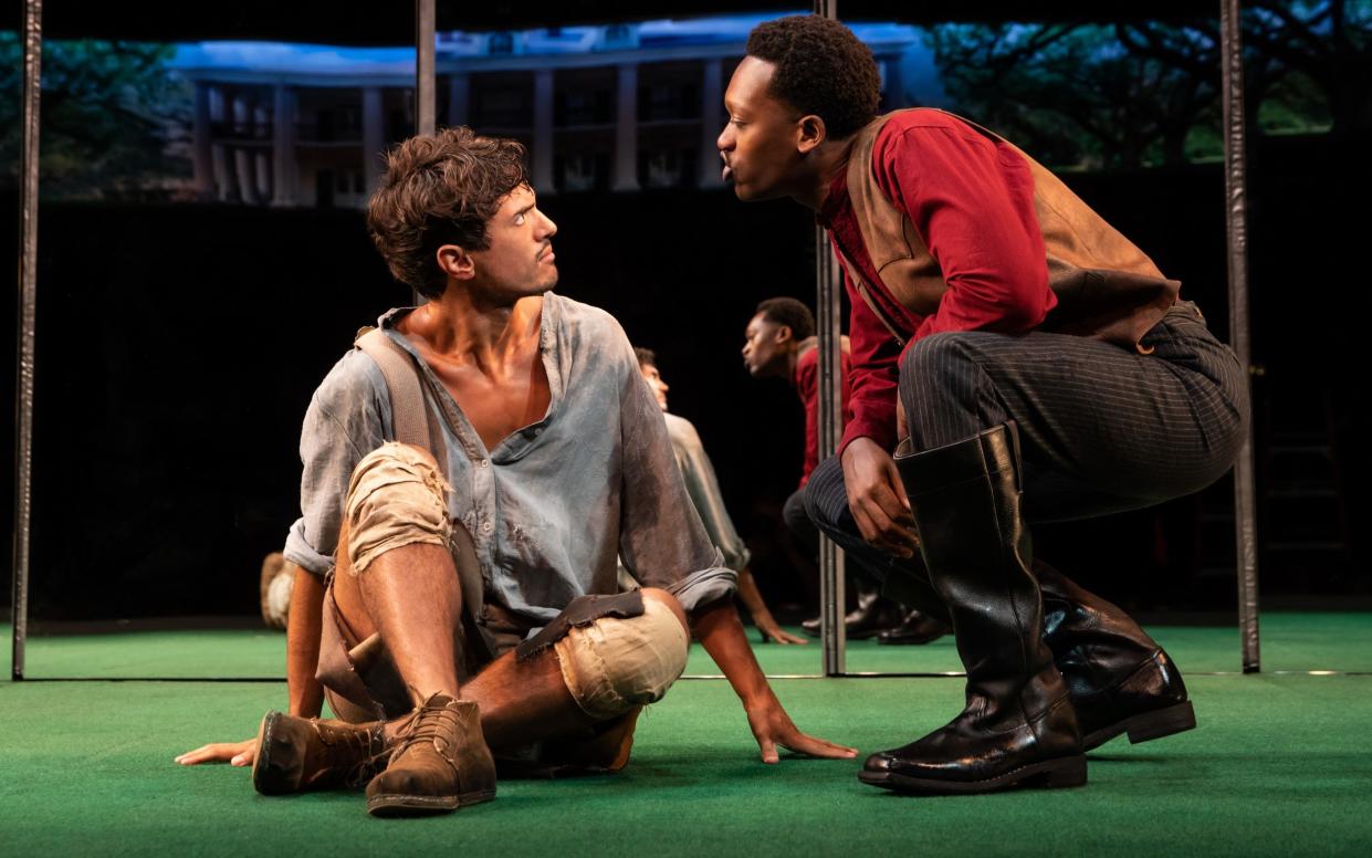 Slave Play portrays interracial couples undergoing sexual therapy requiring them to role-play as slaves and masters