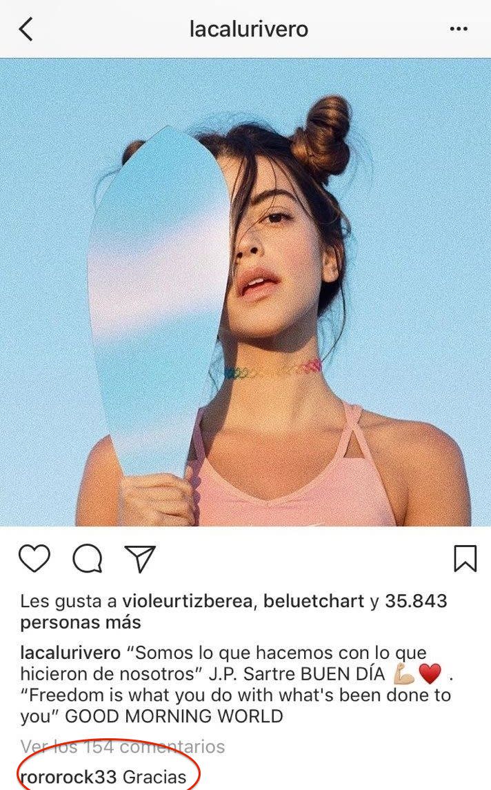 Romina agradeció un post de Calu. – Foto: Instagram/lacalurivero