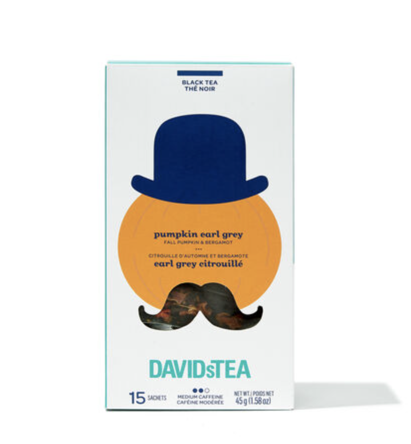 Pumpkin Early Grey Sachets (Photo via DavidsTea)