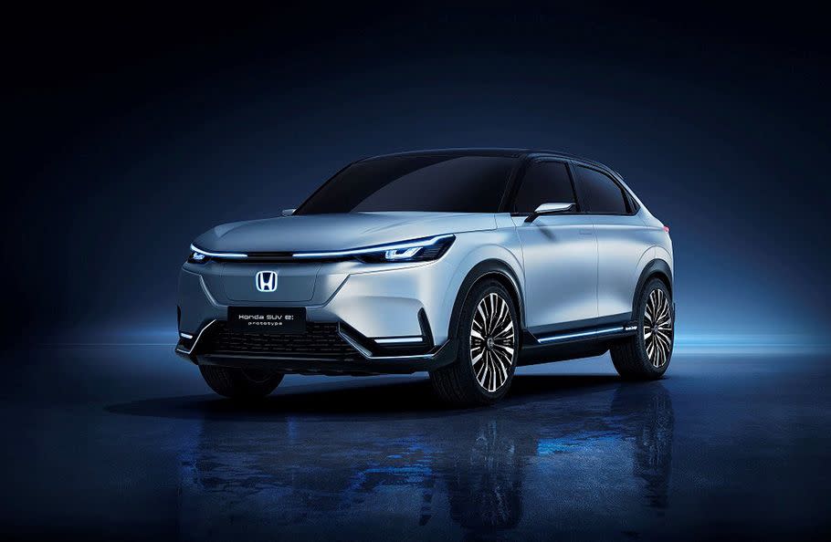 <p>Honda has confirmed that it will introduce a new electric crossover for the U.S. market called the <a href="https://www.caranddriver.com/news/a36803087/2024-honda-prologue-name-announcement/" rel="nofollow noopener" target="_blank" data-ylk="slk:Prologue;elm:context_link;itc:0;sec:content-canvas" class="link ">Prologue</a>. It will arrive in 2023 for the 2024 model year and will use GM's Ultium battery platform as part of a joint agreement between the two automakers. We think it may look similar to this concept car, and there will also be an Acura version, <a href="https://www.caranddriver.com/news/a38621118/acura-adx-ev-suv-trademark/" rel="nofollow noopener" target="_blank" data-ylk="slk:possibly called ADX;elm:context_link;itc:0;sec:content-canvas" class="link ">possibly called ADX</a>, with more luxurious appointments and a different design.</p><p><a class="link " href="https://www.caranddriver.com/honda/prologue" rel="nofollow noopener" target="_blank" data-ylk="slk:More Info;elm:context_link;itc:0;sec:content-canvas">More Info</a></p>