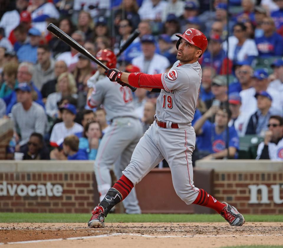 Is Joey Votto's crazy OBP enough to win him the NL MVP? (Getty Images)