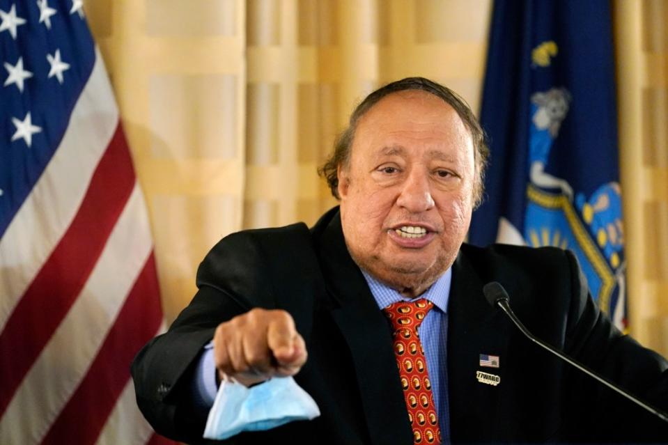 Catsimatidis said no final decision has yet been made, but stood by his decision to suspend Giuliani’s show out of the interest of protecting the station from becoming embroiled in lawsuits over false 2020 election claims. AP