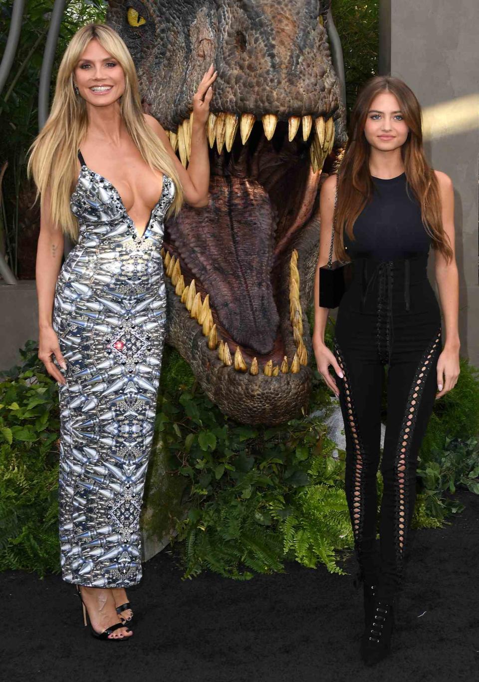 Heidi Klum, Leni Olumi Klum arrives at the Los Angeles Premiere Of Universal Pictures "Jurassic World Dominion" on June 06, 2022 in Hollywood, California