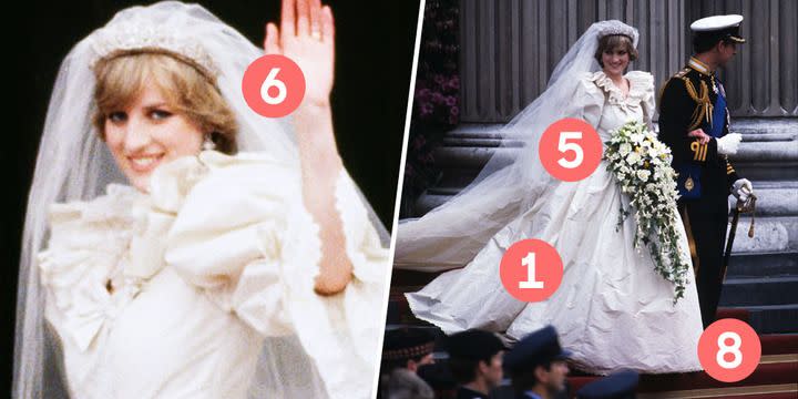 10 Hidden Details You Didn't Know About Princess Diana's Wedding Dress