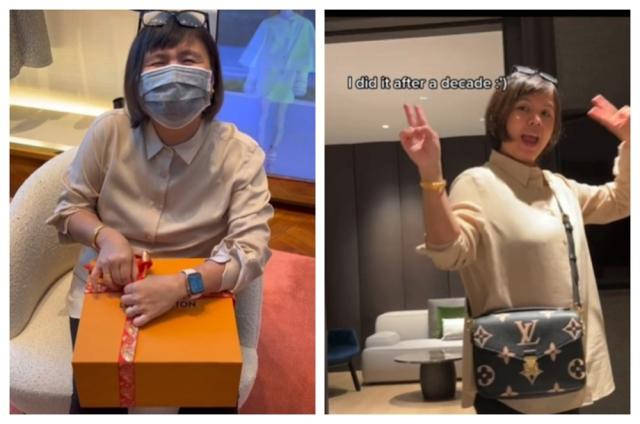 Doting Singaporean daughter gifts mother Louis Vuitton handbag after  working and saving up for a decade