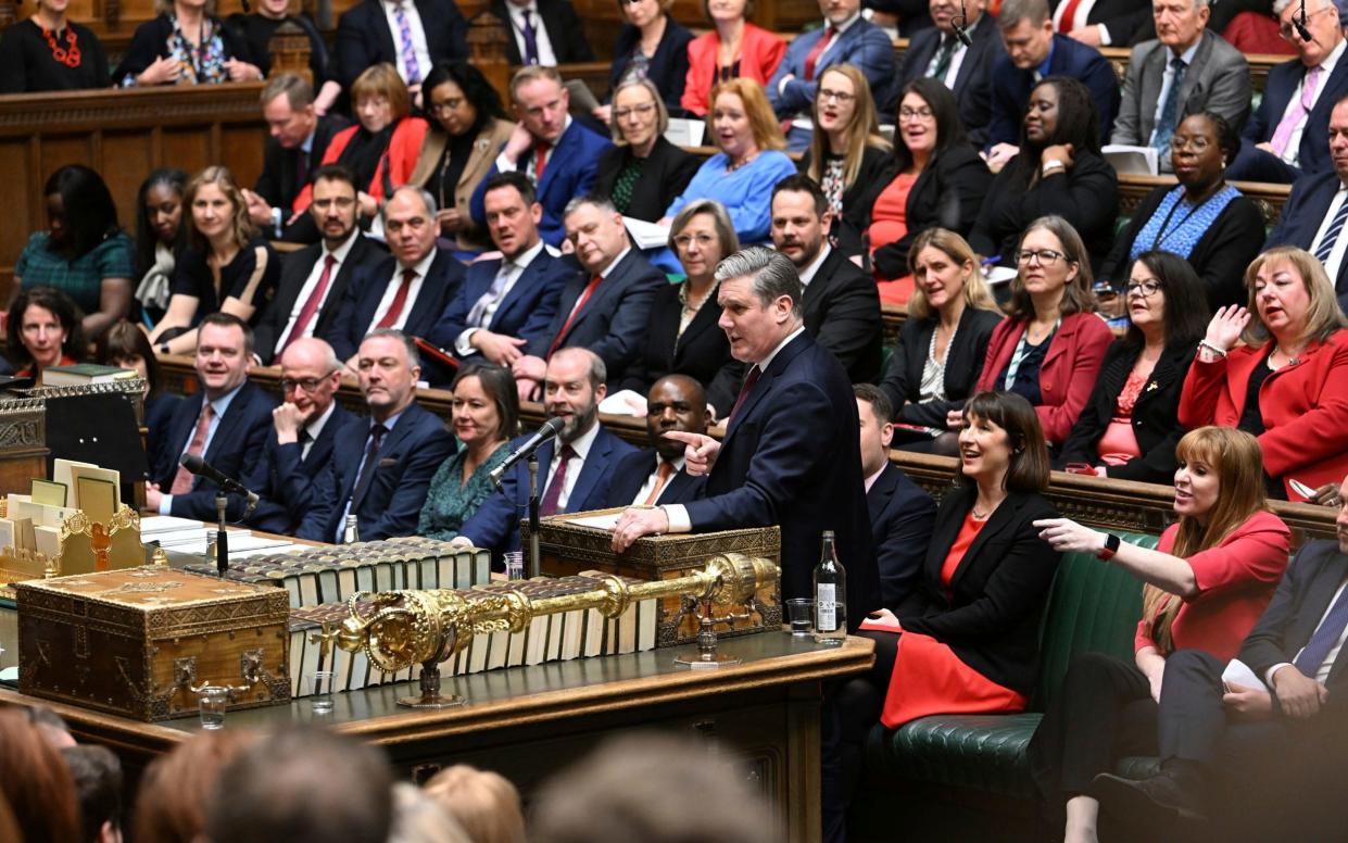 Labour Party Keir Starmer speaks during Prime Minister's Questions