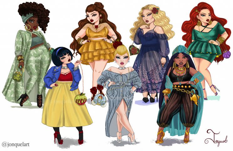 plus size Disney princesses