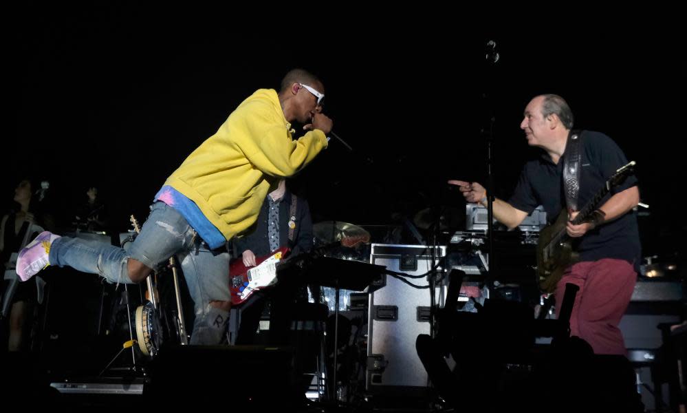 Pharrell Williams and The Lion King composer Hans Zimmer at Coachella in April