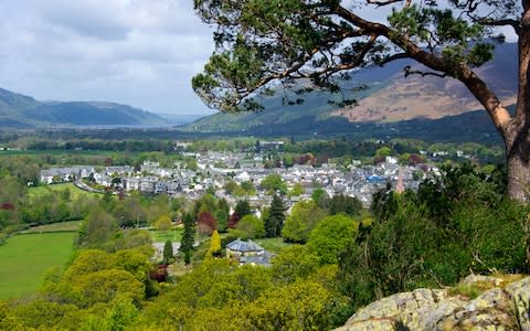 The Lake District town of Keswick in fairer weather - Credit: Getty