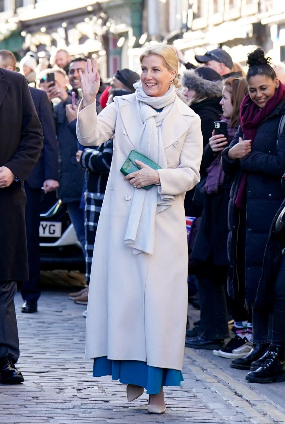 <div class="inline-image__caption"><p>Britain's Sophie, Duchess of Edinburgh, meets members of the public, before attending an event at the City Chambers to mark one year since the city's formal response to the invasion of Ukraine, in Edinburgh, Scotland, Britain March 10, 2023.</p></div> <div class="inline-image__credit">Jane Barlow/Pool via REUTERS"</div>