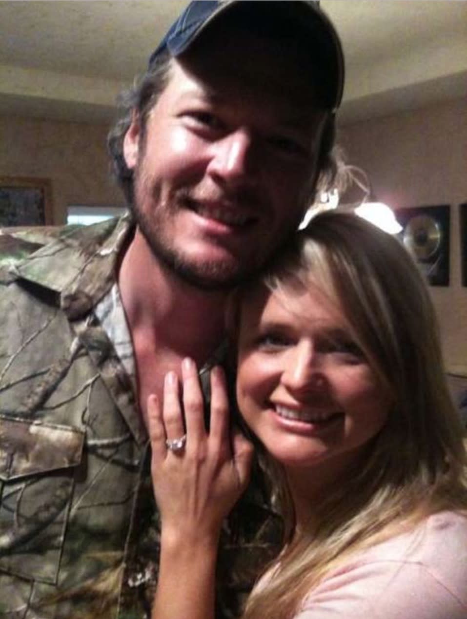 Lambert shows off the engagement ring Shelton gave her. (Photo: Miranda Lambert)