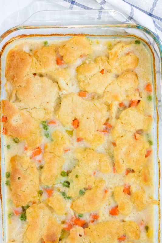 <p>Family Favorite Holiday Recipes</p><p>This baked turkey and dumplings casserole dish is made with leftover turkey, veggies and homemade dumplings that are layered with a flavorful gravy for the perfect comfort food on a busy night. </p><p><strong>Get the recipe: <a href="https://familyfavoriteholidayrecipes.com/oven-baked-turkey-and-dumplings-casserole/" rel="nofollow noopener" target="_blank" data-ylk="slk:Leftover Turkey and Dumplings Casserole;elm:context_link;itc:0;sec:content-canvas" class="link rapid-noclick-resp">Leftover Turkey and Dumplings Casserole</a></strong></p>