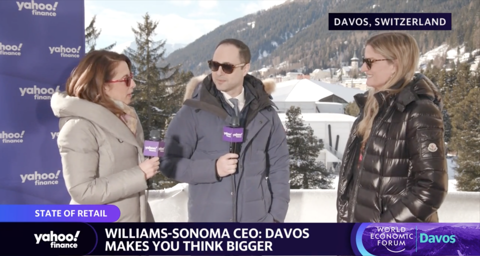 The outlook for the global economy may not be that bright, leaders warned at this year's World Economic Forum. Williams-Sonoma CEO Laura Alber chats with Yahoo Finance about the outlook for her home furnishings business.