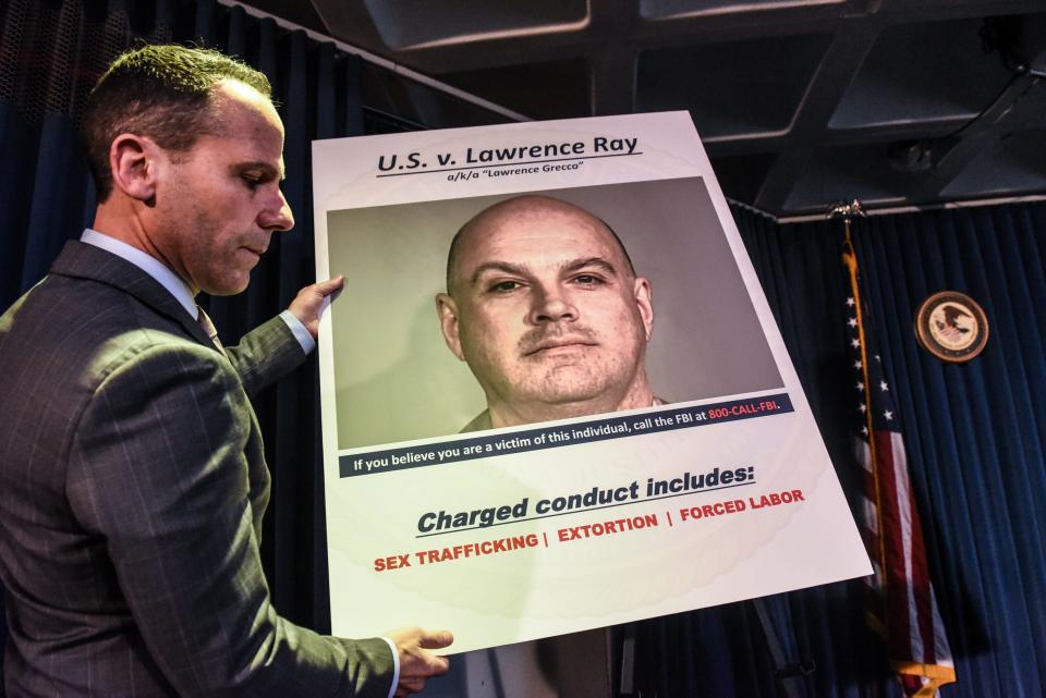 U.S. Attorney for the Southern District of New York Geoffrey Berman announces the indictment against Lawrence Ray aka "Lawrence Grecco" on Feb. 11.