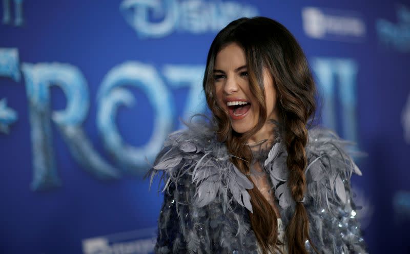 FILE PHOTO: Singer Gomez attends the premiere for the film "Frozen II" in Los Angeles