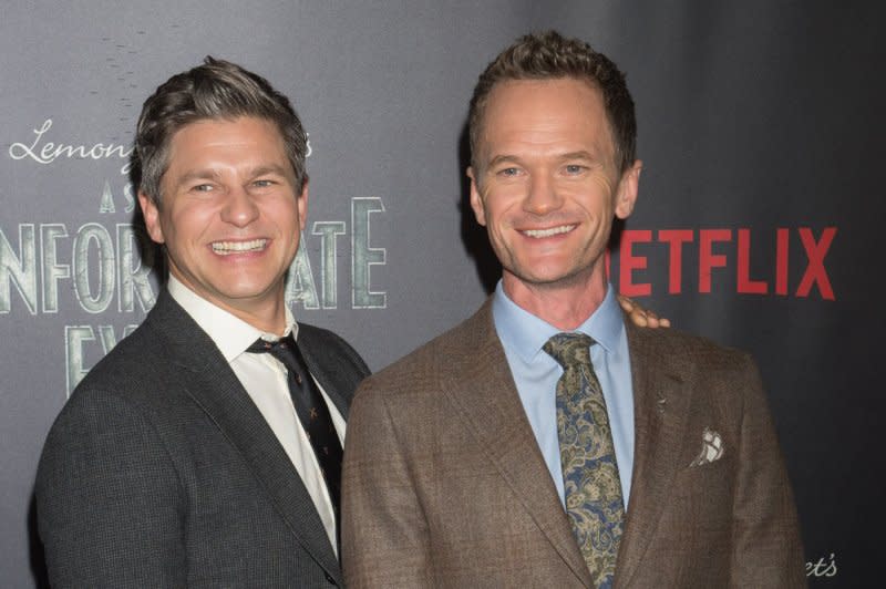 Neil Patrick Harris (R) and David Burtka attend the New York premiere of "A Series of Unfortunate Events" in 2017. File Photo by Bryan R. Smith/UPI