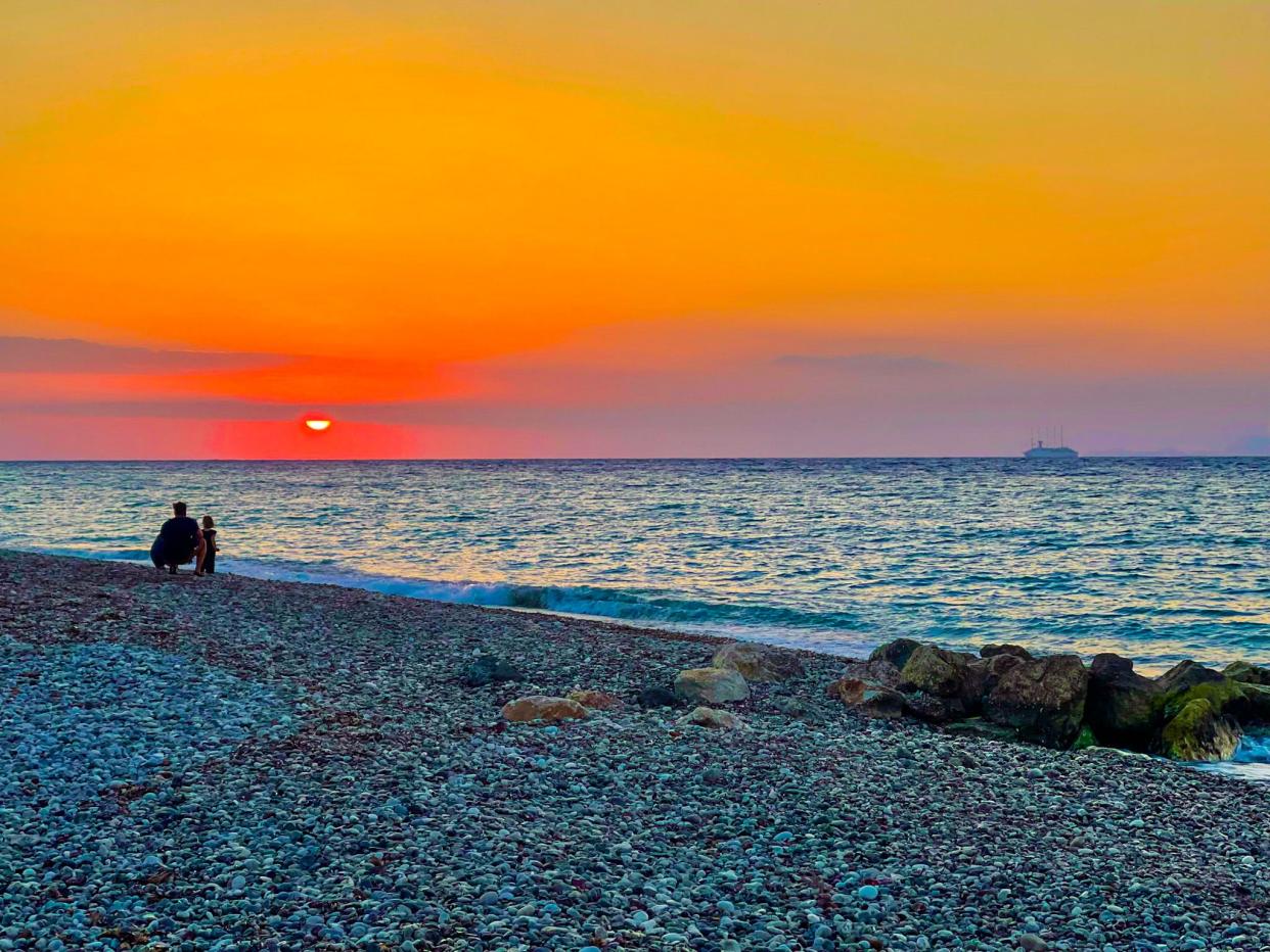 Sunset at the beach