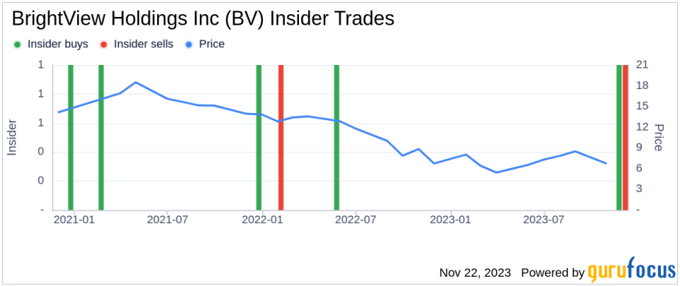 Insider Sell Alert: EVP Jonathan Gottsegen Trades Shares of BrightView Holdings Inc