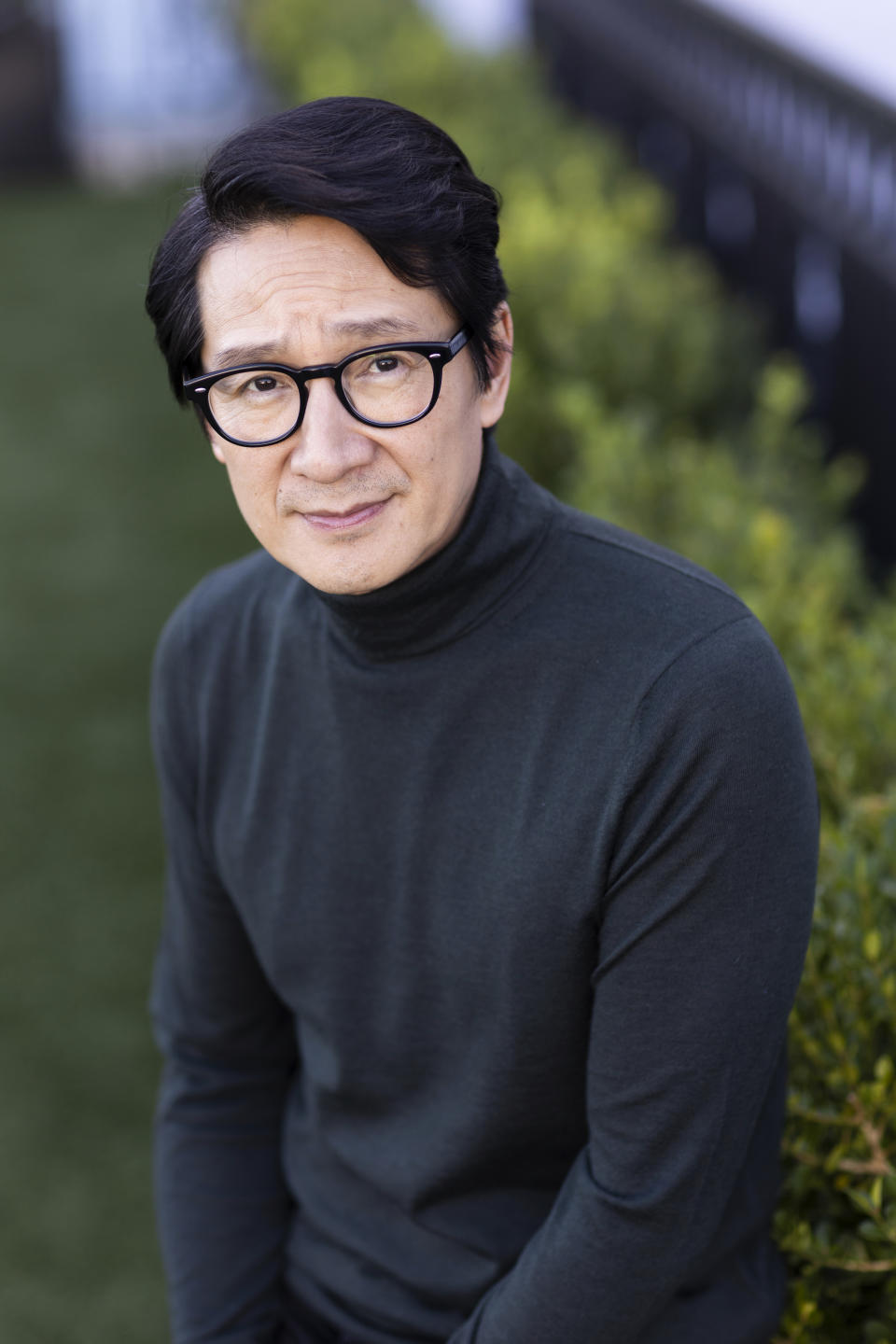 Ke Huy Quan, star of "Everything Everywhere All at Once," poses for a portrait on Sunday, Nov. 20, 2022, at The London Hotel in West Hollywood, Calif. (Photo by Dana Pleasant/Invision/AP)