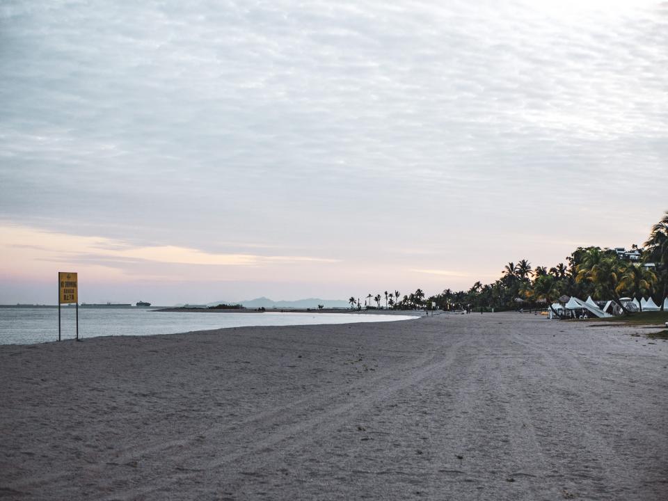 Forest City's man-made beach.