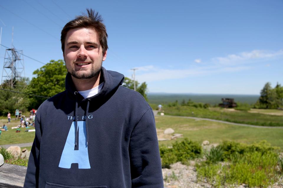 Derek Goldberg is making a T-shirt company out of York's throwback phrases and landmarks called Seacoast Threads. The 21-year-old is taking things like "The Big A" for Mount Agamenticus and popular businesses from when his parents and grandparents lived in the town and putting them on t-shirts and sweatshirts to sell.