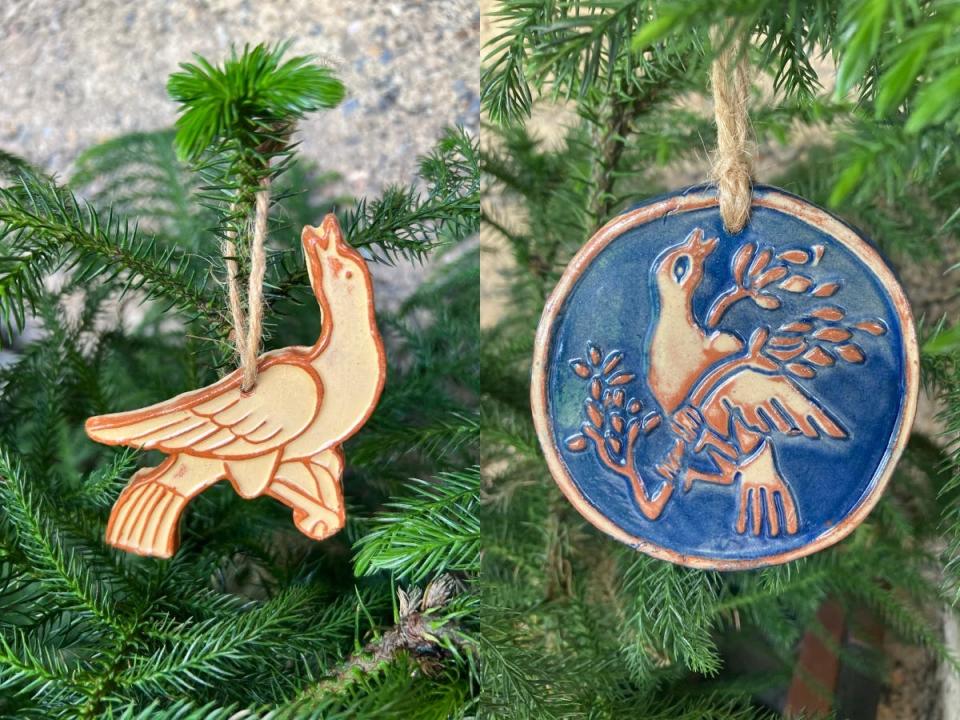 The TileWorks, in Doylestown Township, has released its 2023 annual ornament, the Distlefink.