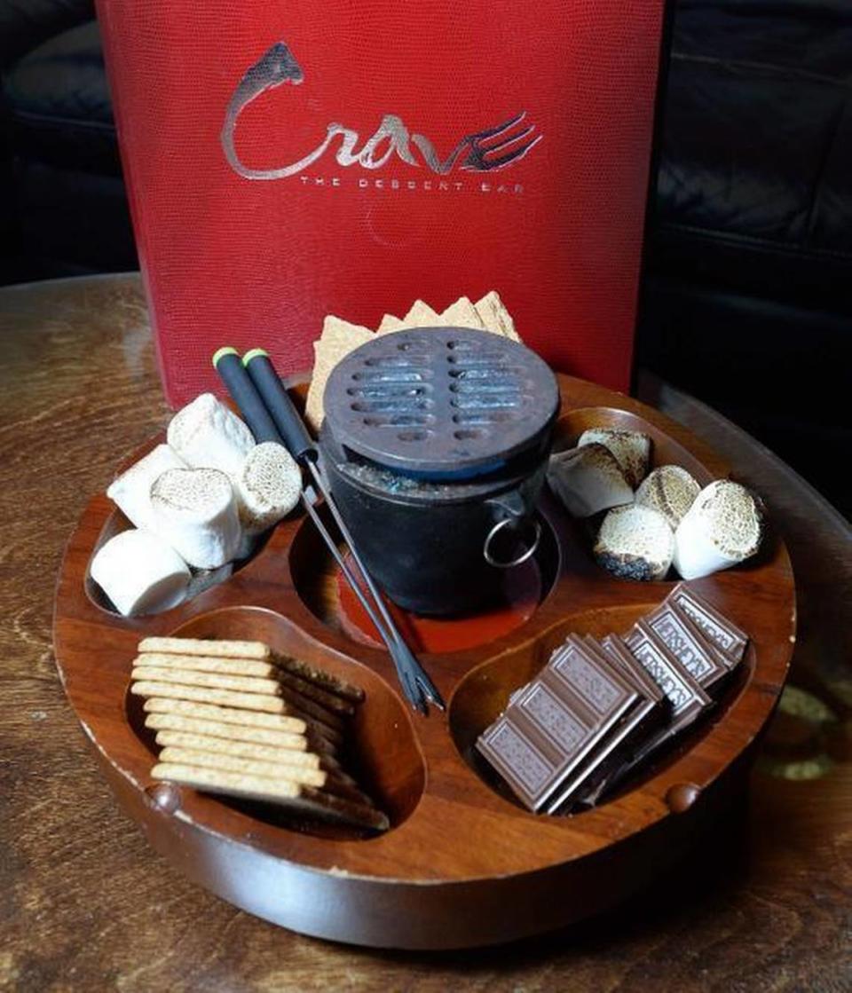 Crave Dessert Bar’s S’Mores Platter.