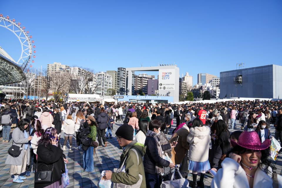 The 2024 leg of Taylor Swift's Eras Tour kicked off in Tokyo, Japan, on Wednesday, Feb. 7.