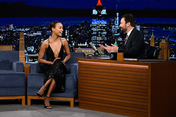 Zoe Saldana On The Tonight Show With Jimmy Fallon