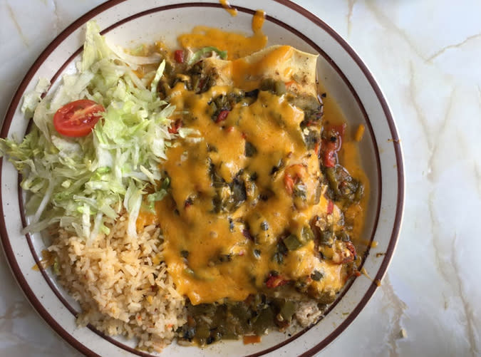 New Mexico: Green Chile Enchilada