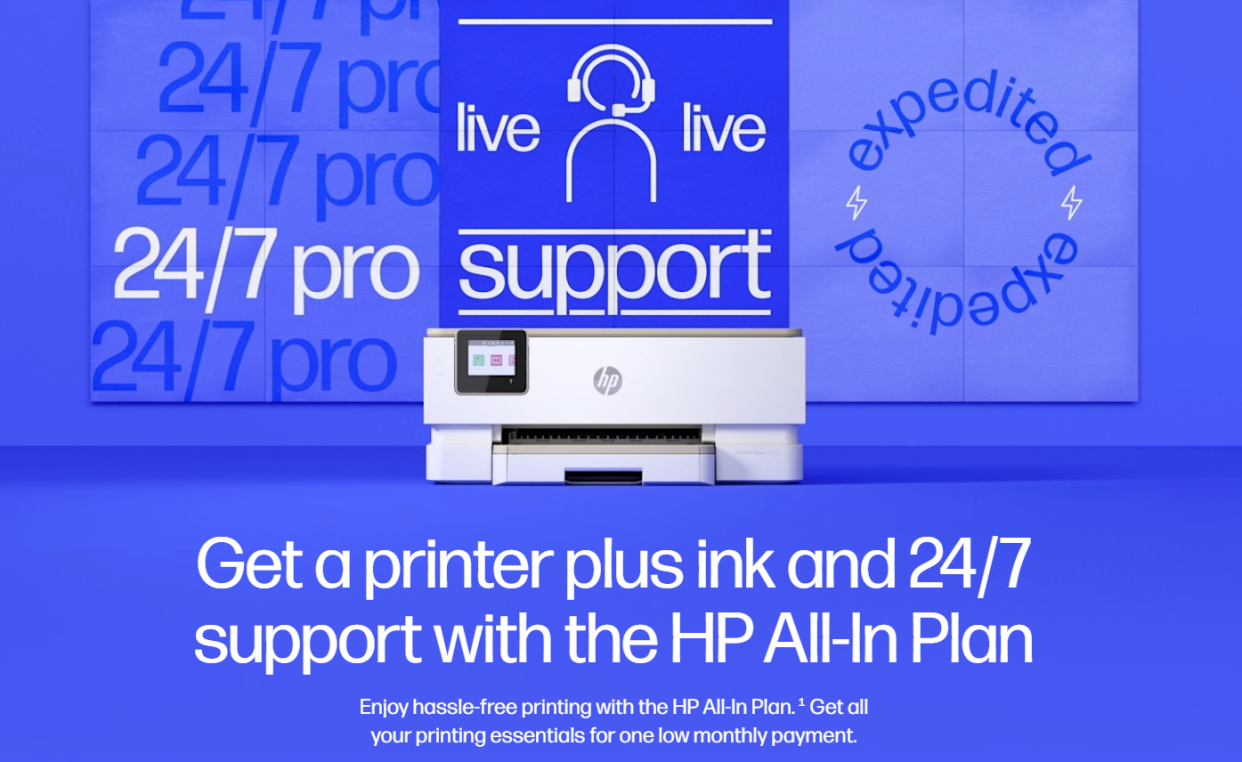  HP 'All-in' Subscription Plan for Printers and Inks. 