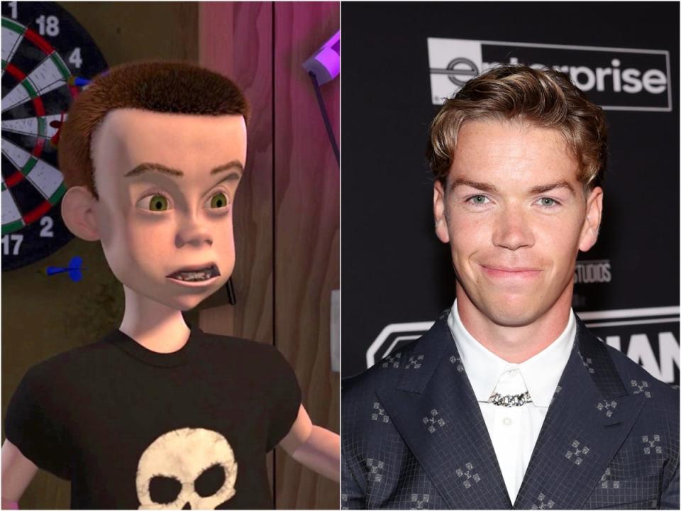 Sid from ‘Toy Story’ and Will Poulter (Pixar/Getty Images)