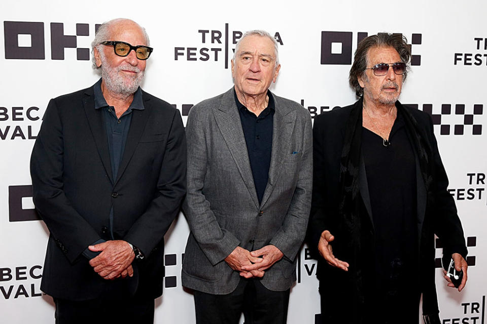 Art Linson, Robert De Niro and Al Pacino attend “Heat” event during 2022 Tribeca Festival at United Palace Theater on June 17. - Credit: Dominik Bindl/WireImage